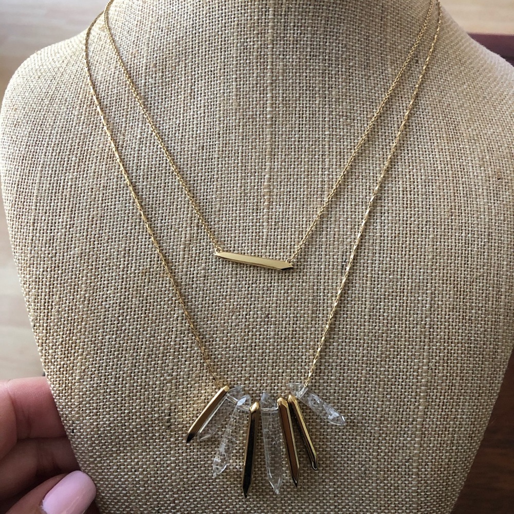 Stella & Dot gold layered necklace
